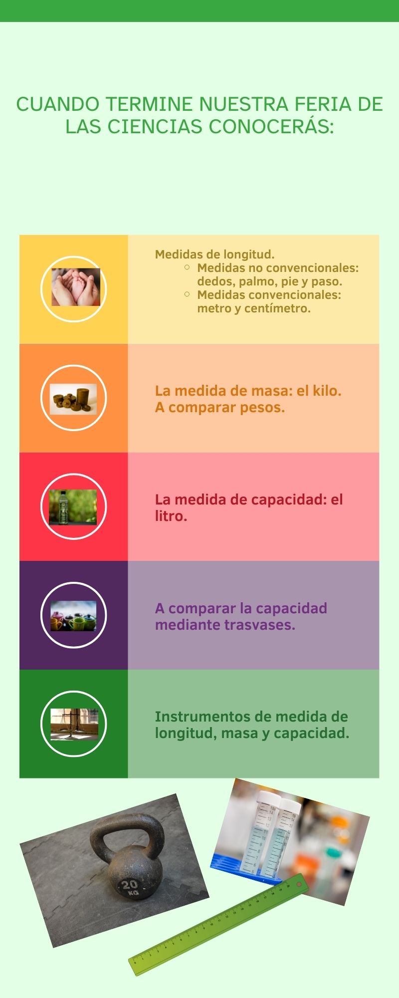 La imagen muestra una infografia de los contenidos del REA
