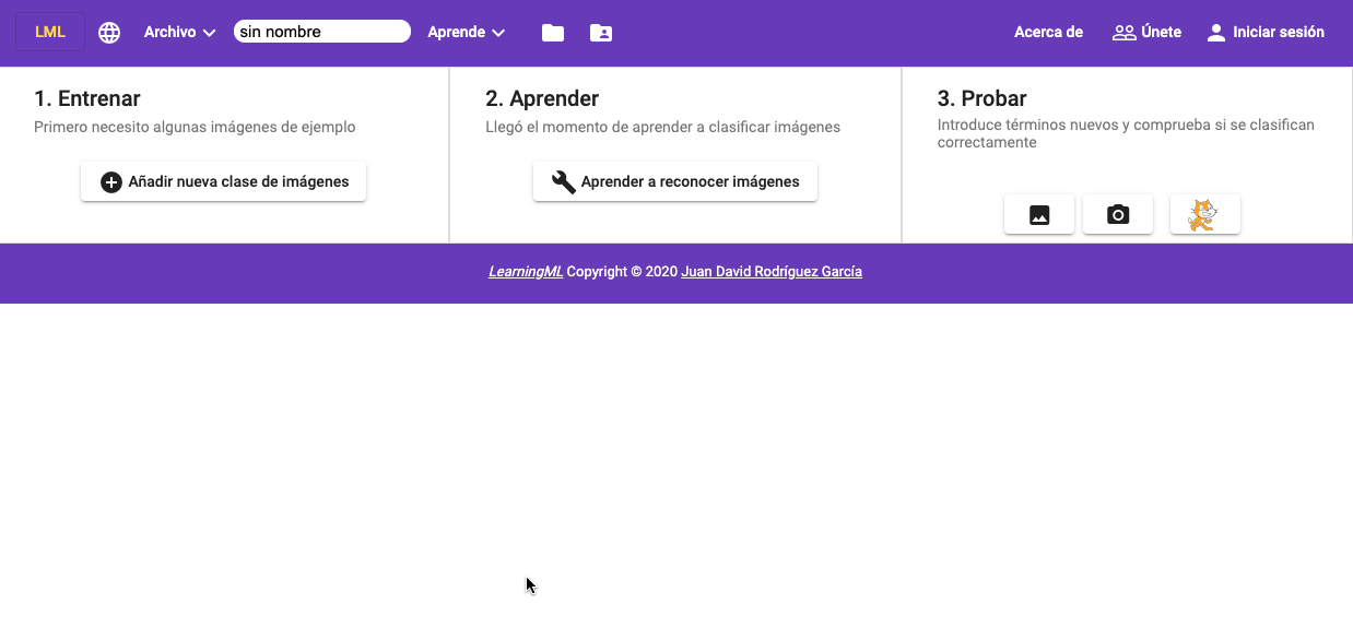 Entorno edicion LearningML