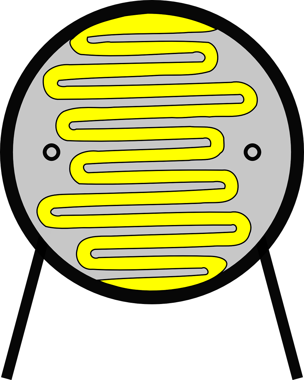 La imagen muestra un detector de luz