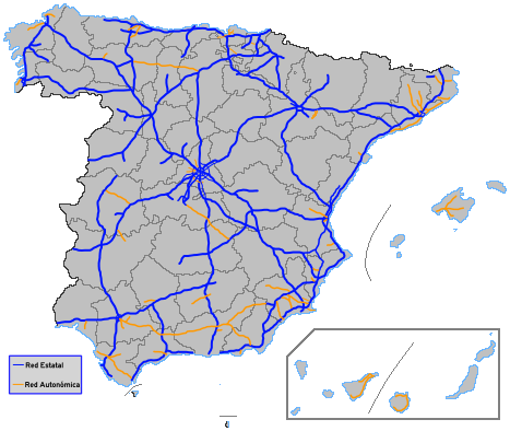 Red española de autovías y de autopistas de peaje