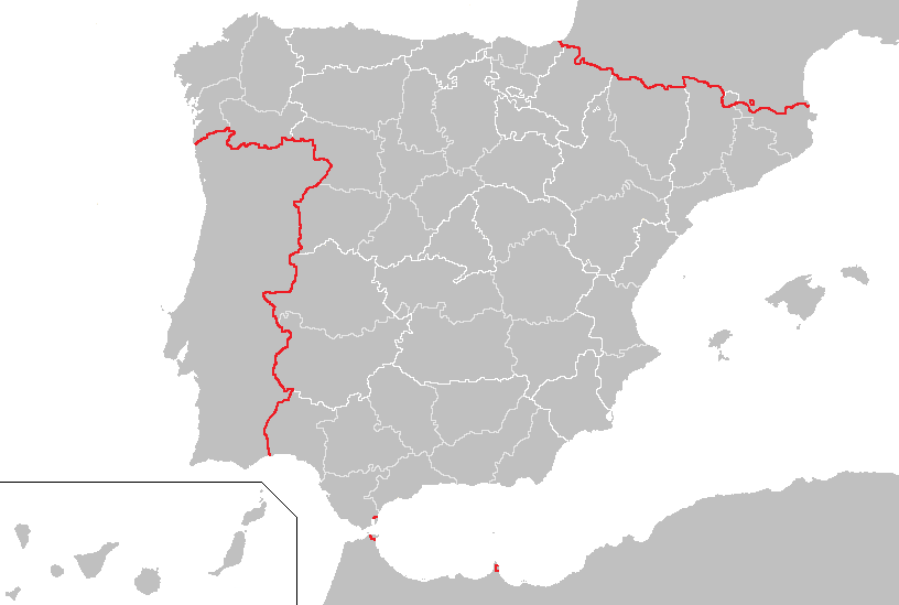 Mapa mudo de España