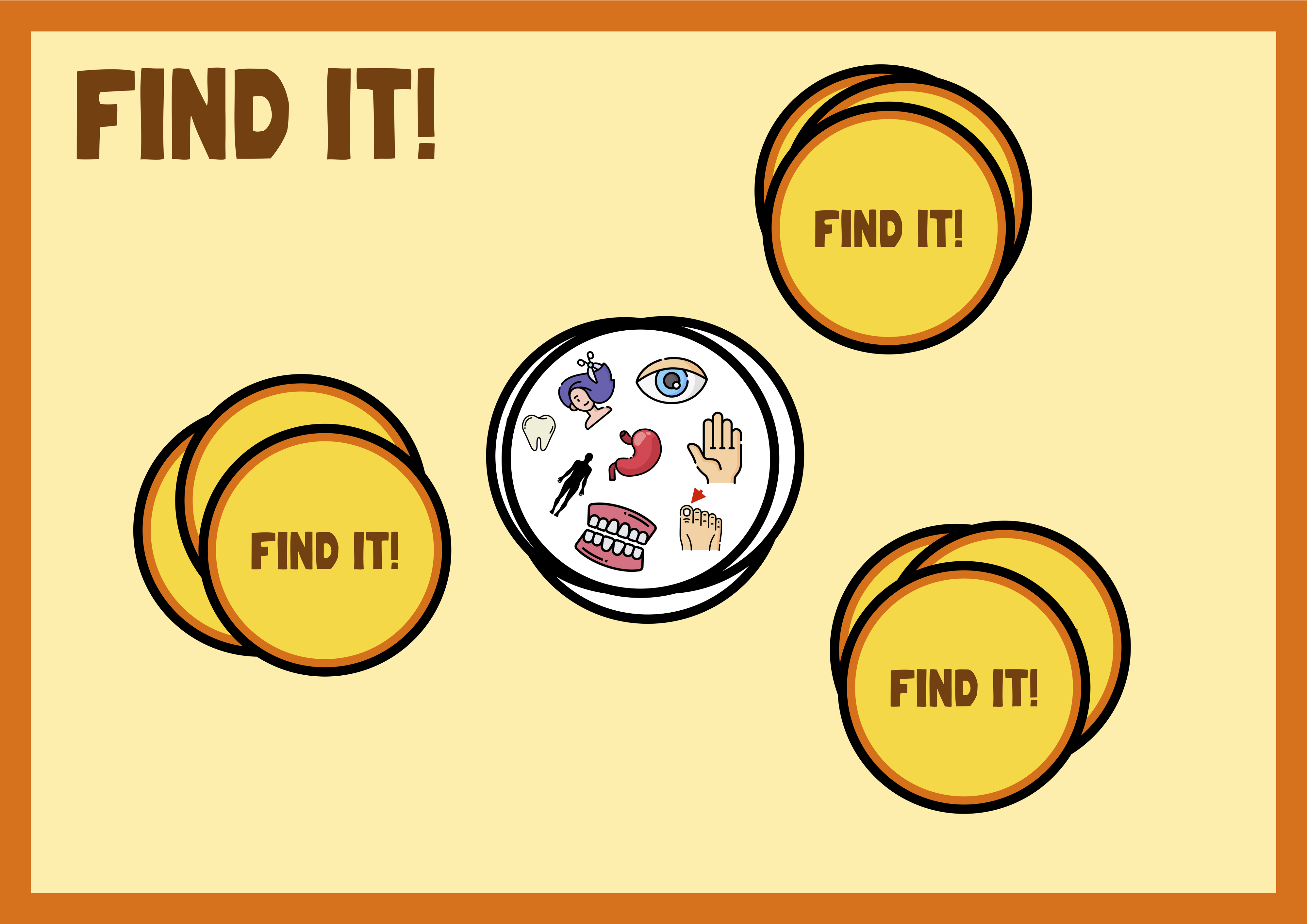 La imagen muestra el texto Find it!
