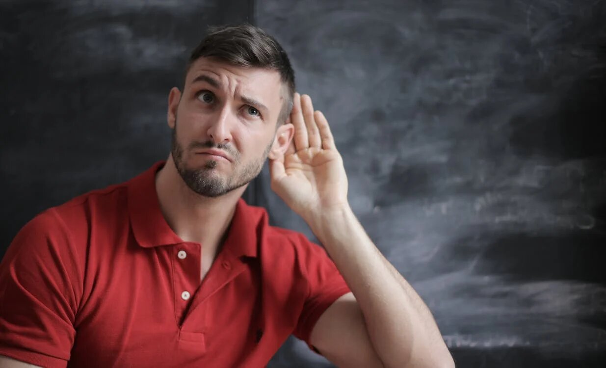Man listening