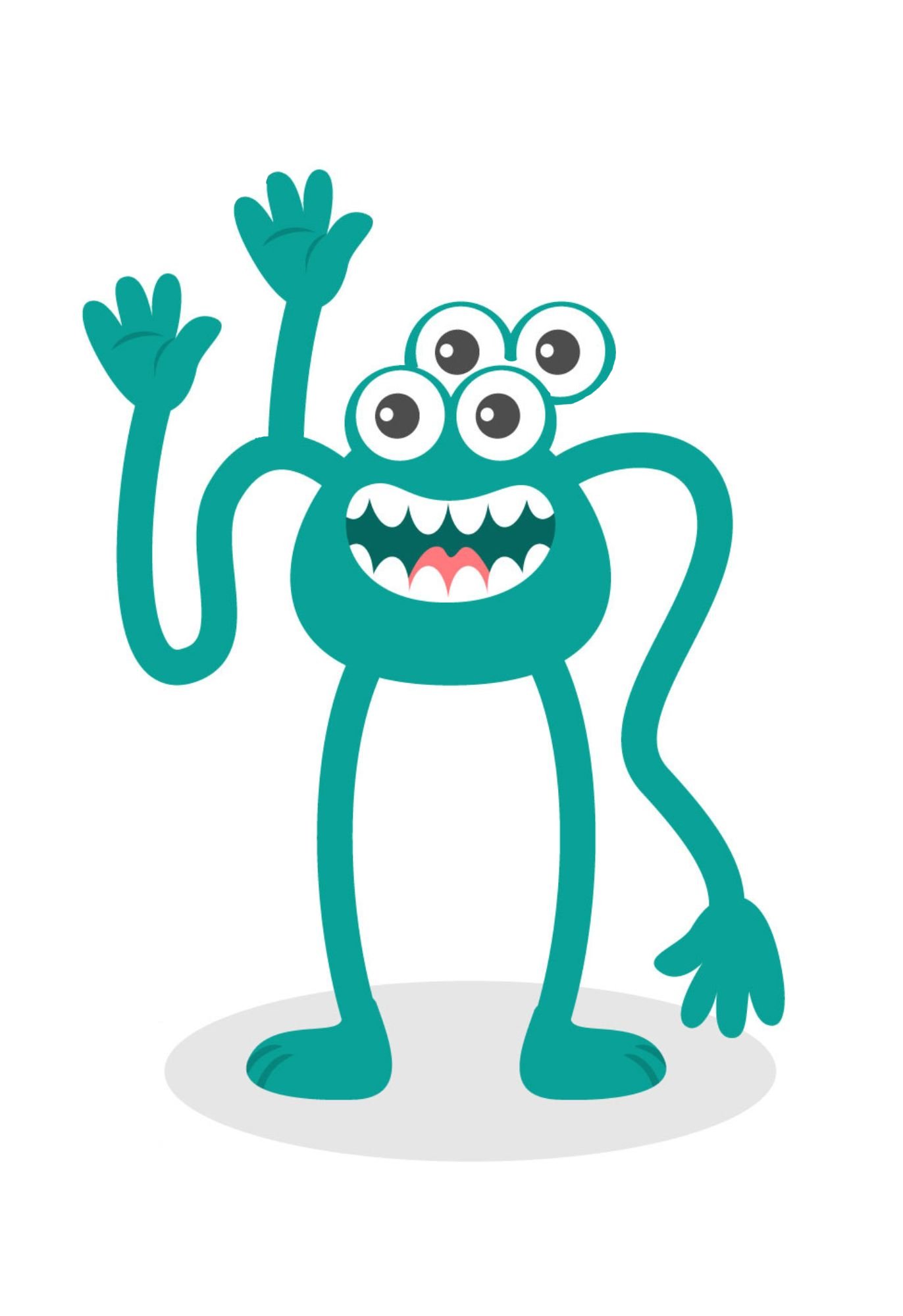 La imagen muestra cuatro "monstruos" y el texto Monster's collection