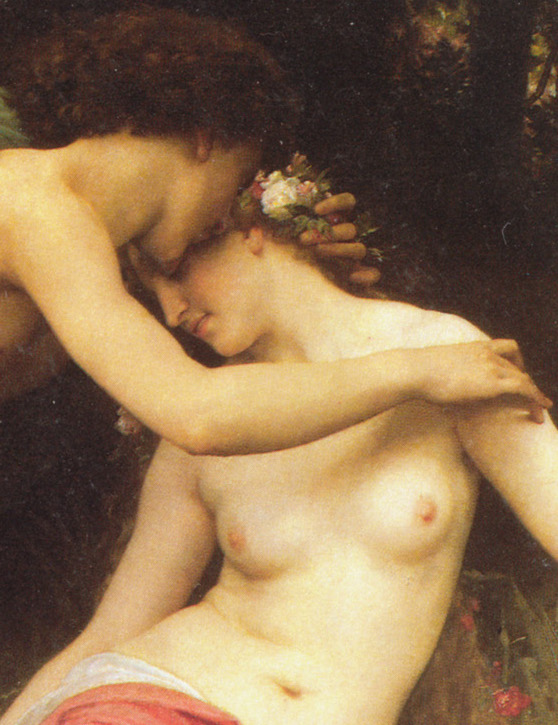 Flora y Céfiro abrazados