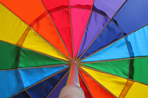 Paraguas de colores