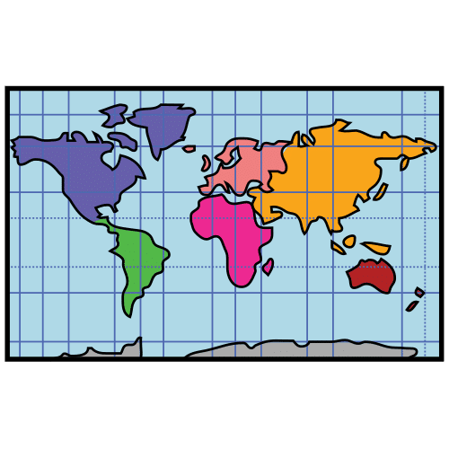 Imagen que representa un mapa del mundo.