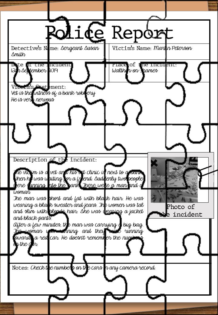 Puzzle police report