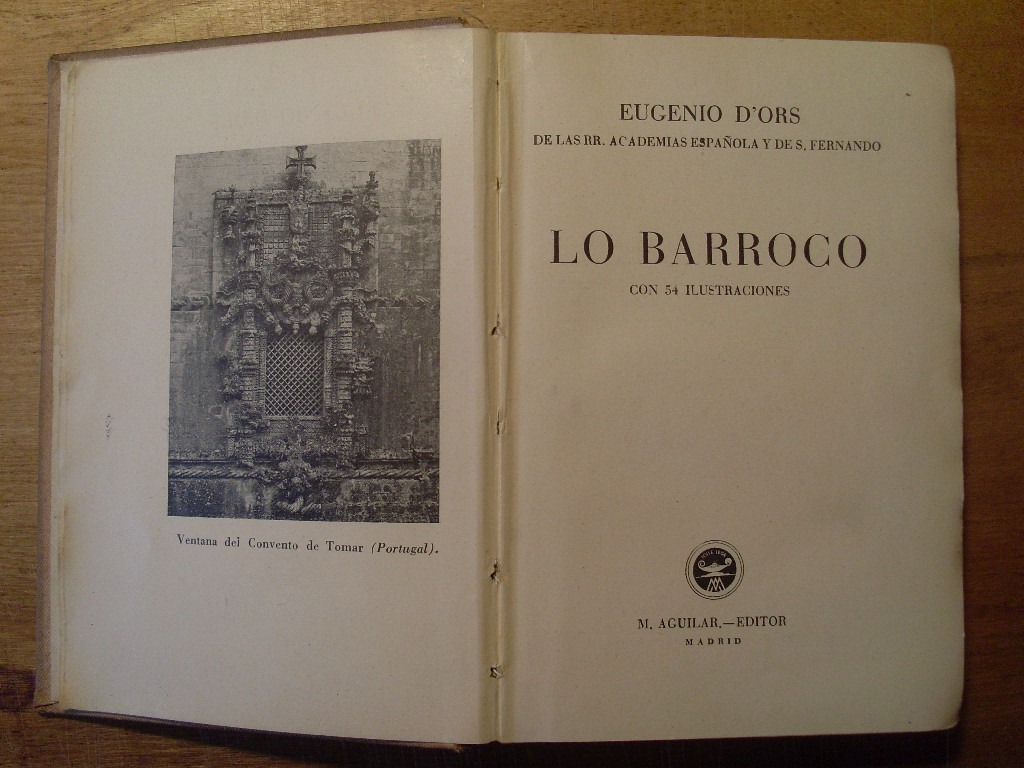 Lo barroco. Eugenio D'Ors