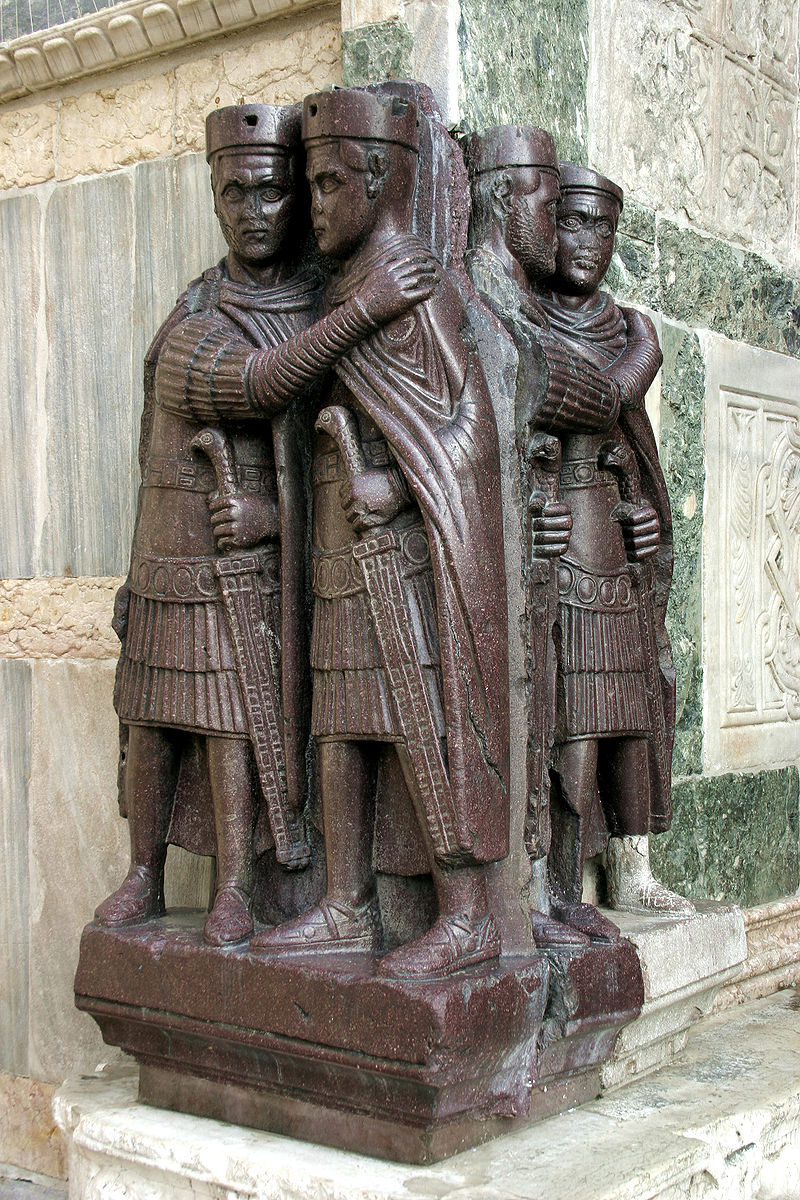 Los cuatro Tetrarcas. Siglo III. d. C