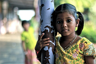 A little black girl