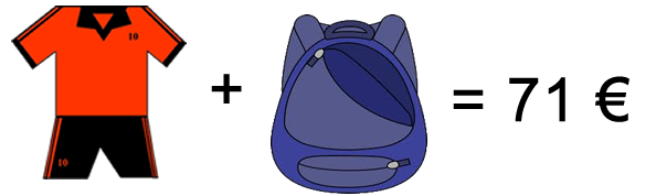 Catálogo de chándal y mochila