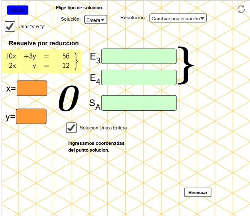 Geogebra reducción