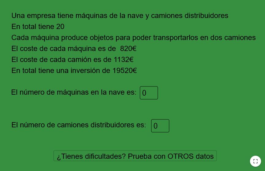 Geogebra máquinas y camiones