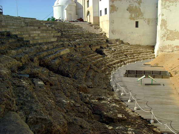 Gradas del Teatro romano de Cádiz
