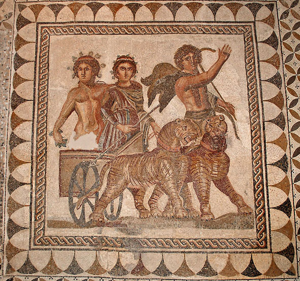 Mosaico de Baco y Ariadna