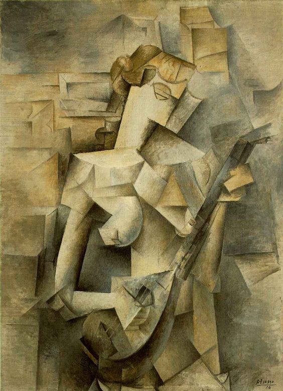 Picasso. Chica con mandolina, 1910