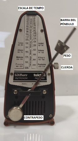 Metrónomo en funcionamiento Metrónomo en funcionamiento