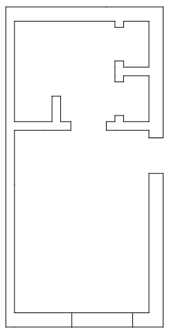 plano diédrico sin muebles