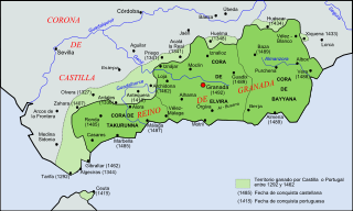 Reino nazarí de Granada en 1482