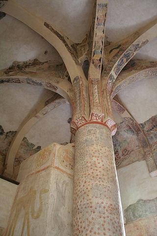 Gran pilar columna de San Baudelio de Berlanga