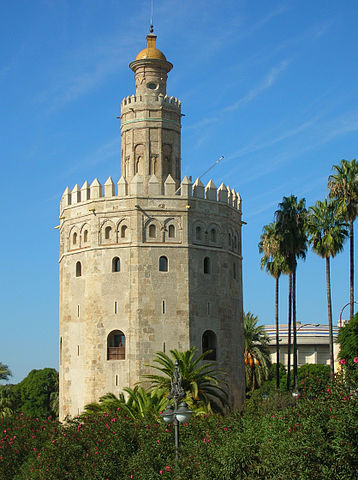 Torre del Oro, Sevilla, siglo XIII. Arquitectura almohade