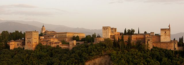 Vista panorámica de la Alhambra, Granada