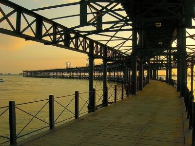 Muelle de mineral de la Compañía Riotinto