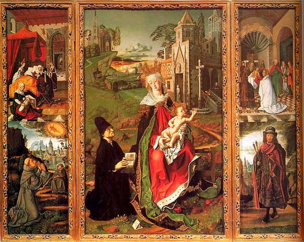 Bartolomé Bermejo. Retablo de la Virgen de Montserrat