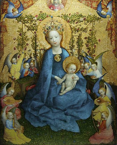 Lochner. La Virgen del rosal