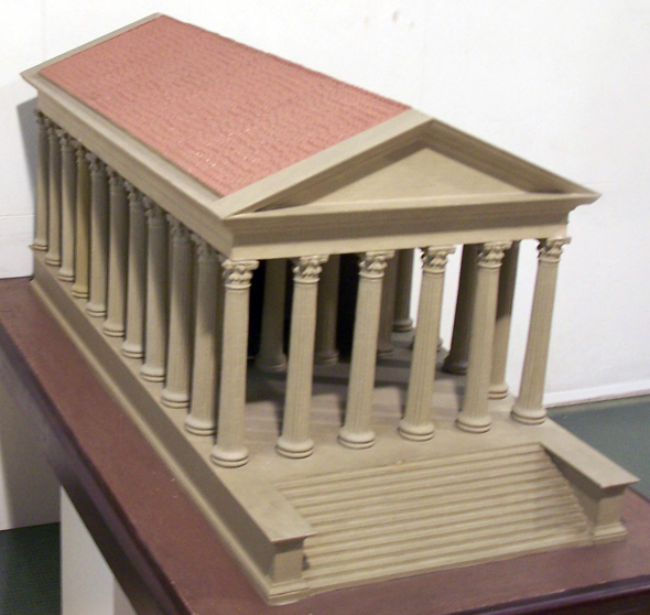 Imagen sobre 'Temple romà de Bàrcino, maqueta'