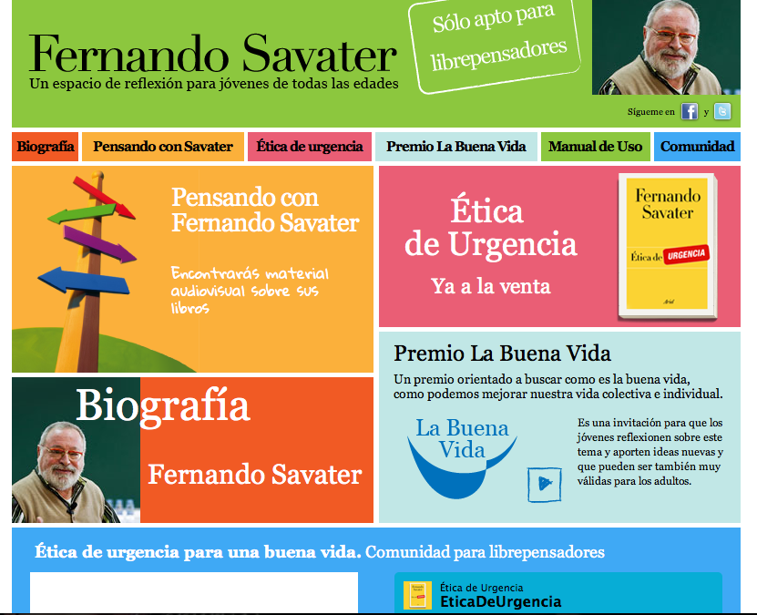 web de Fernando Savater