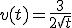 v(t)=\frac{3}{2\sqrt{t}}