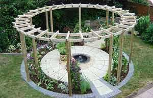 pérgola circular