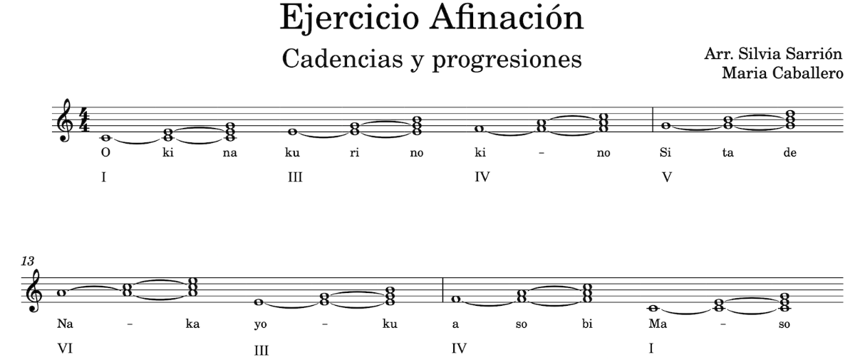 Ejercicio de Afinación Okina Kuri No.