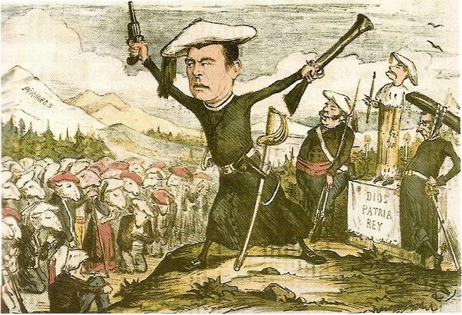 Caricatura del Carlismo