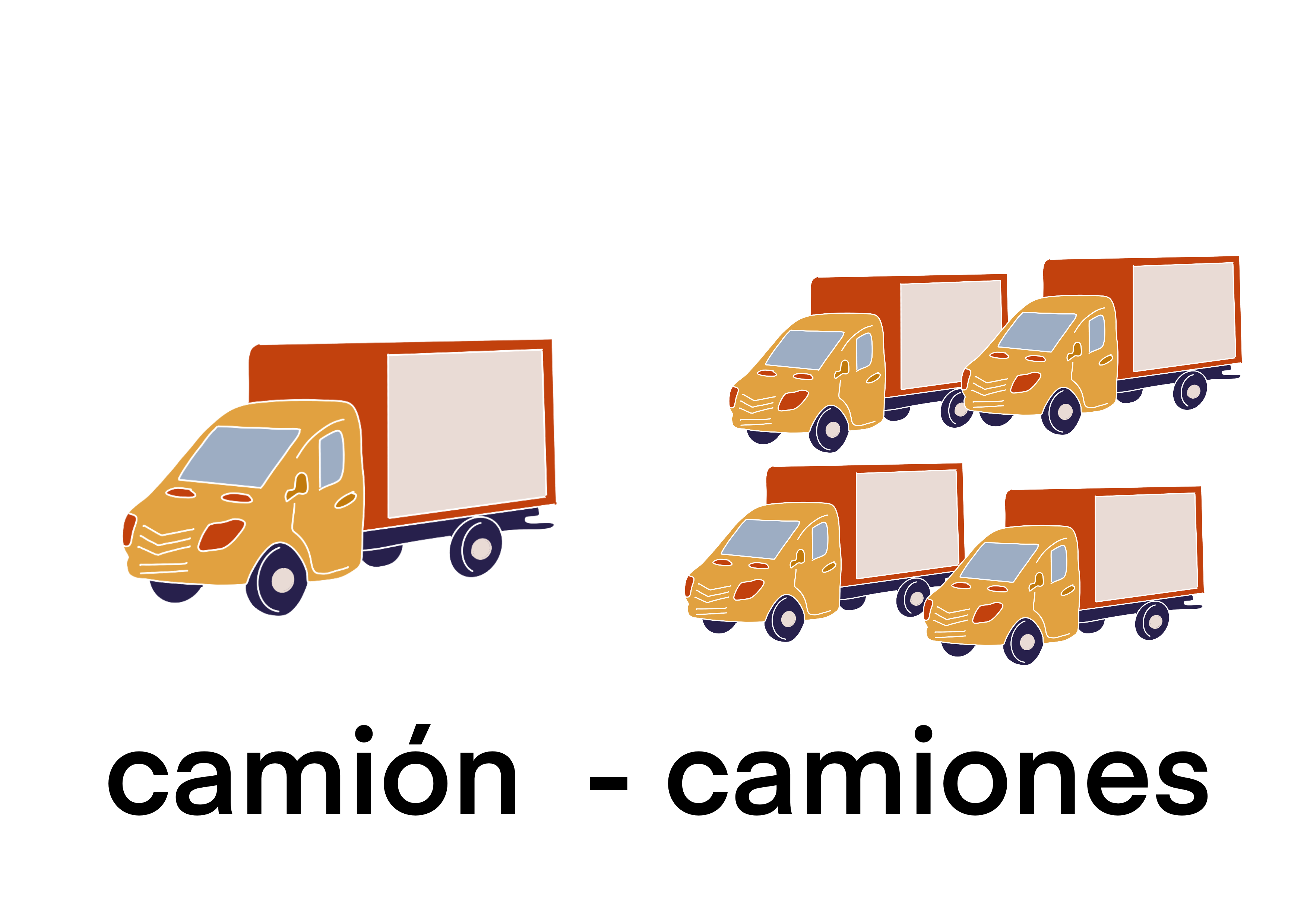 camión - camiones