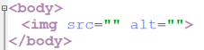 Imagen que muestra un código que contine src=…