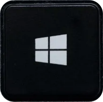 Imagen de la tecla Windows de nuestro ordenador.