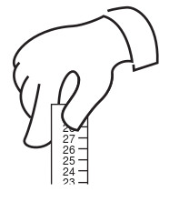 En la imagen se muestra un icono de una cinta métrica