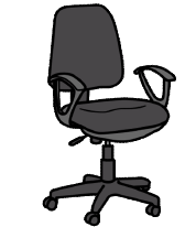 La imagen muestra una silla de oficina