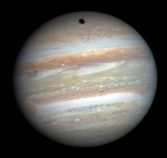 La image muestra al planeta Júpiter