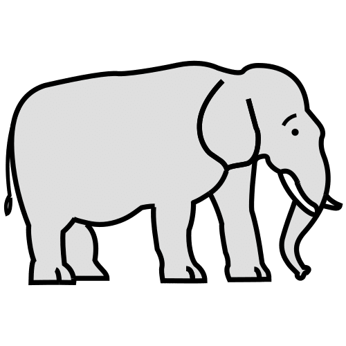 La imagen muestra a un elefante