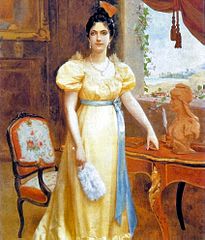 retrato de la criolla Luisa Cáceres