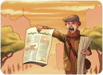 Vendedor de prensa