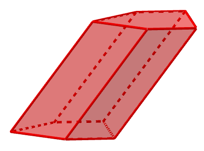 Prisma pentagonal oblícuo