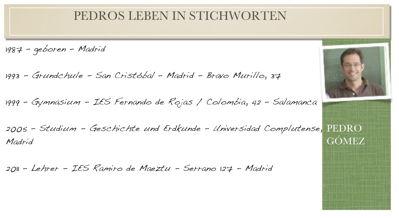 1.1. Pedros Leben